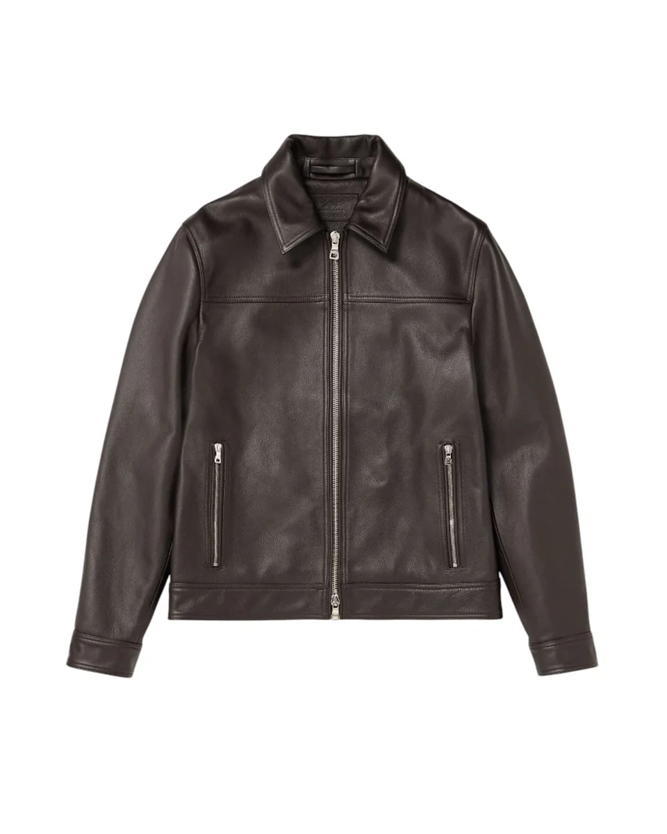 Vintage Distressed Leather Jacket